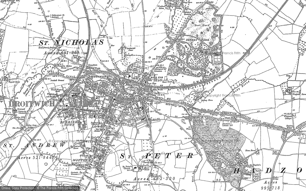 Old Map of Hill End, 1883 in 1883