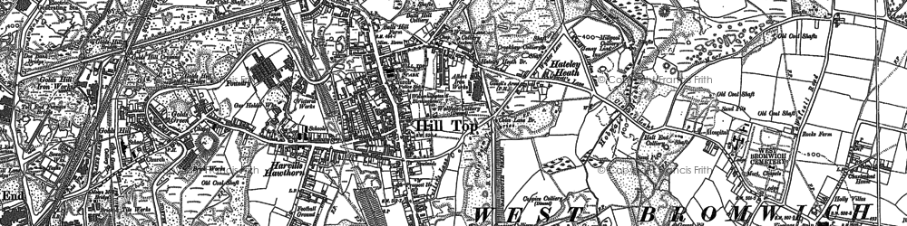 Old map of Balls Hill in 1902