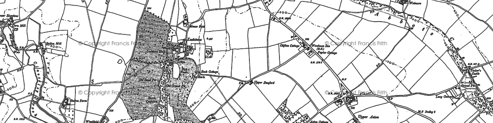 Old map of Hillend in 1900