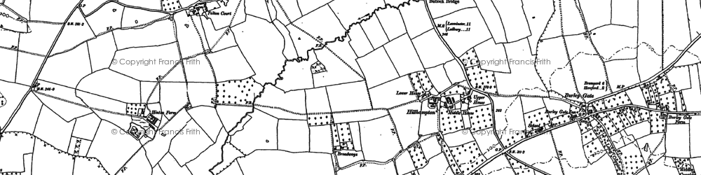 Old map of Bullock Br in 1885