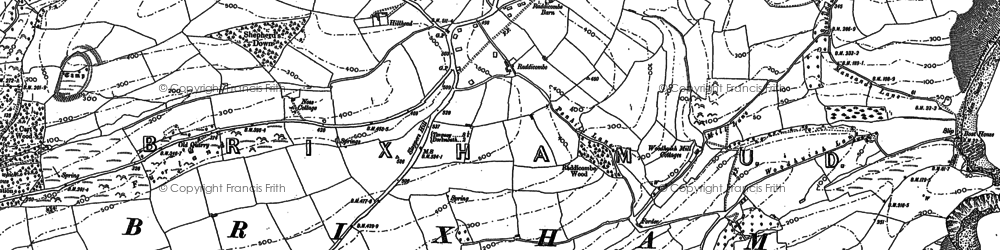 Old map of Hillhead in 1904