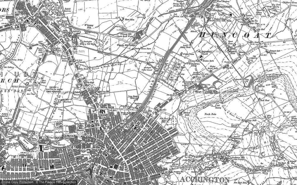 Old Map of Hillock Vale, 1891 - 1892 in 1891