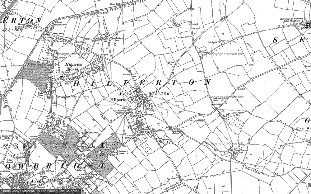 Old Map of Hilperton, 1899 - 1922 in 1899