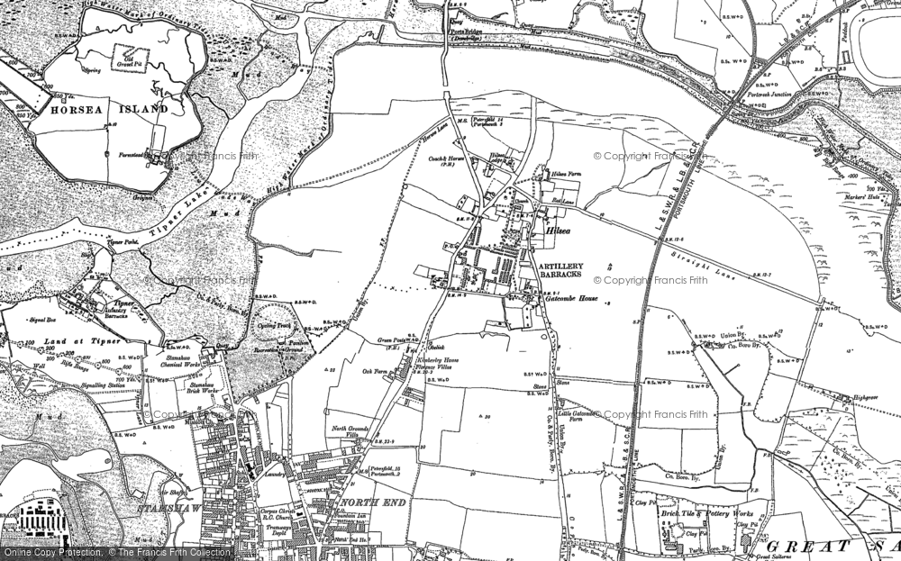 Old Map of Hilsea, 1895 - 1907 in 1895