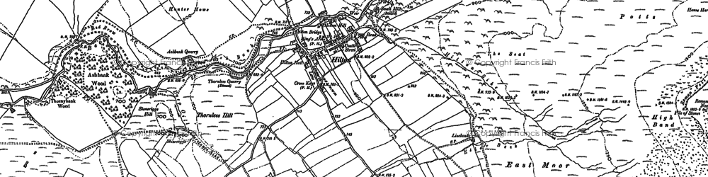 Old map of Hilton in 1897