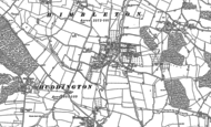 Old Map of Himbleton, 1884