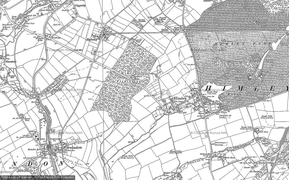 Old Map of Himley, 1881 - 1900 in 1881