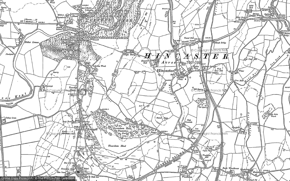 Old Map of Hincaster, 1896 - 1897 in 1896