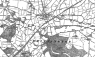 Old Map of Hindford, 1874