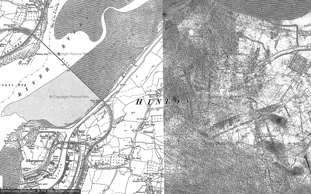 Old Map of Hinton, 1879 in 1879