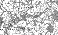 Old Map of Hinxhill, 1896