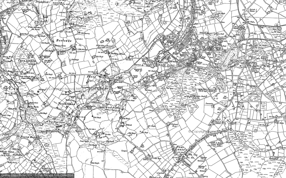 Old Map of Historic Map covering Halabezack in 1841 to 1938