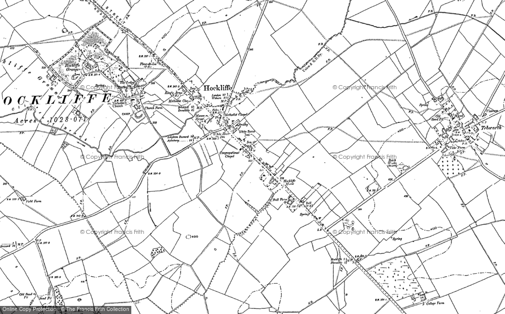 Old Map of Hockliffe, 1881 - 1900 in 1881