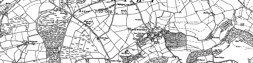 Old map of Turnham in 1903