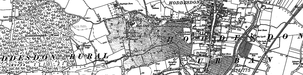 Old map of Goose Green in 1895