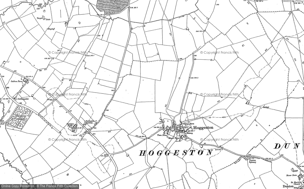 Old Map of Historic Map covering Nearton End in 1898