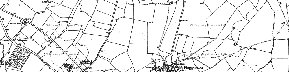 Old map of Hoggeston in 1898