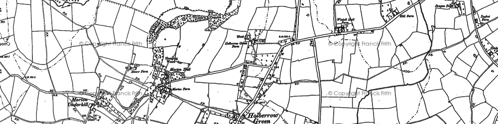 Old map of Edgiock in 1903