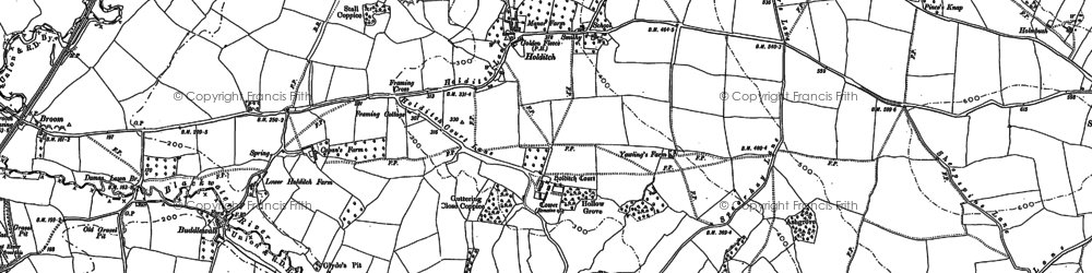 Old map of Holditch in 1887