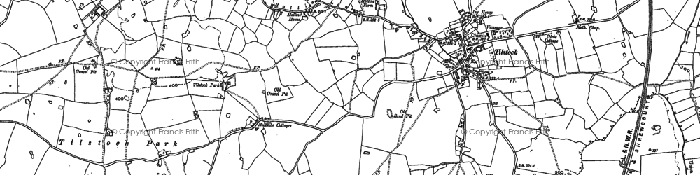 Old map of Hollins Lane in 1879