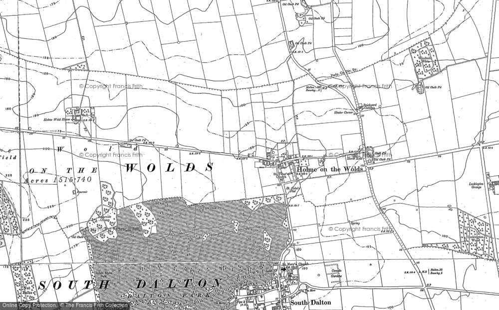 Old Map of Holme on the Wolds, 1890 in 1890