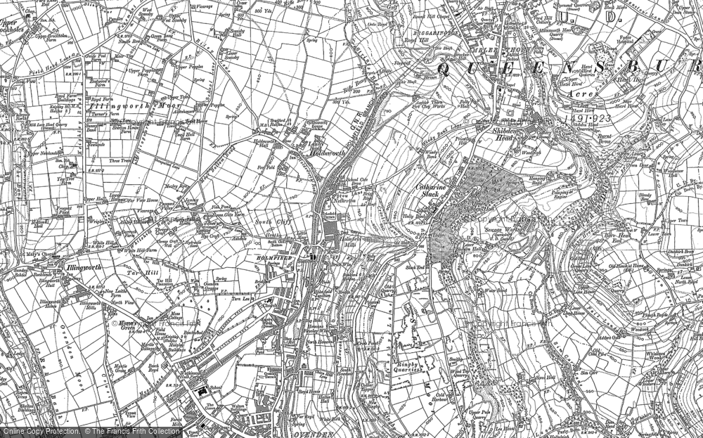 Old Map of Holmfield, 1891 - 1893 in 1891