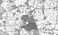 Old Map of Holnest, 1886 - 1887