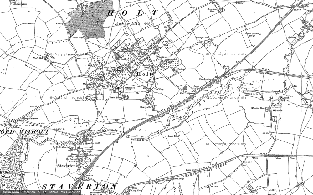 Old Map of Holt, 1922 in 1922