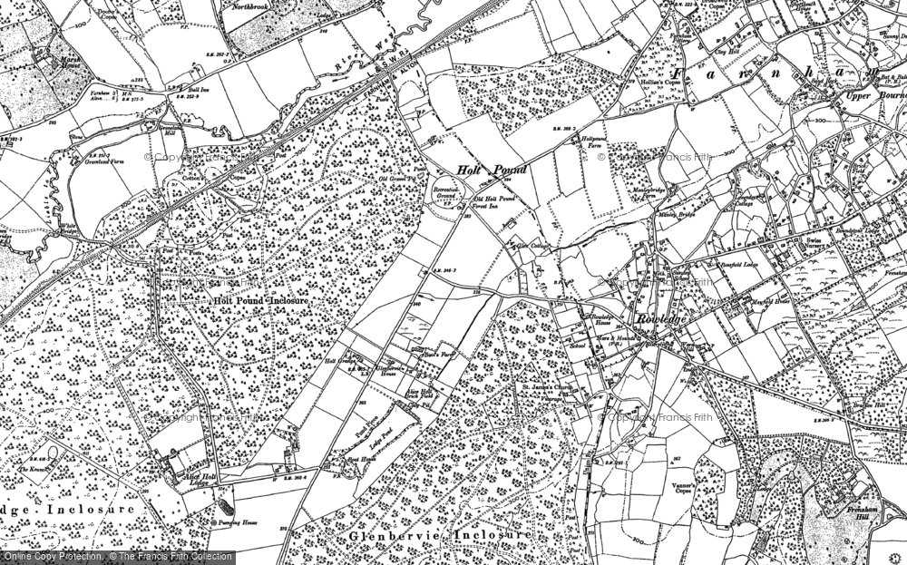 Old Map of Holt Pound, 1913 in 1913