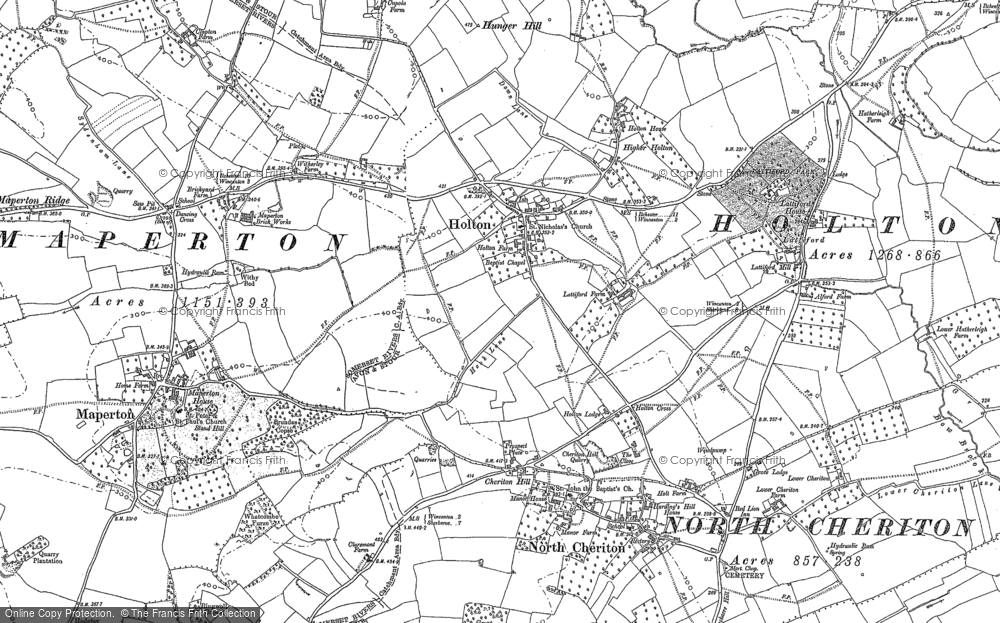 Old Map of Holton, 1885 in 1885