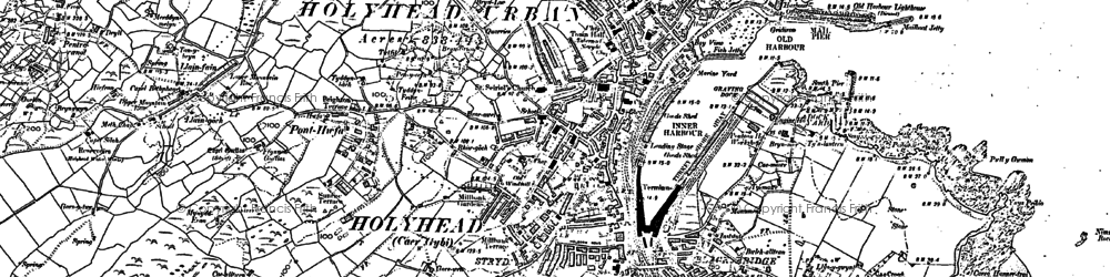 Old map of Môrawelon in 1899