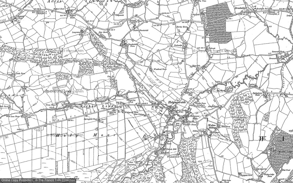 Old Map of Holymoorside, 1876 - 1879 in 1876