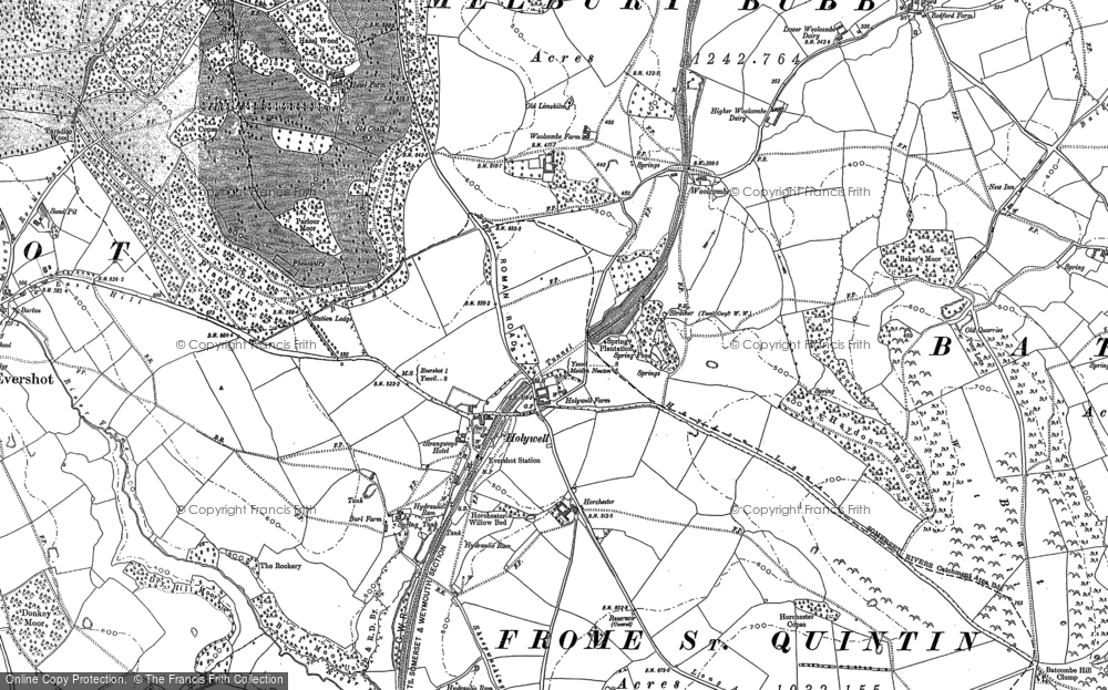 Old Map of Holywell, 1887 in 1887