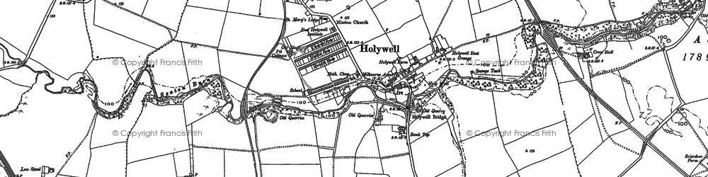 Old map of Bank Top in 1895