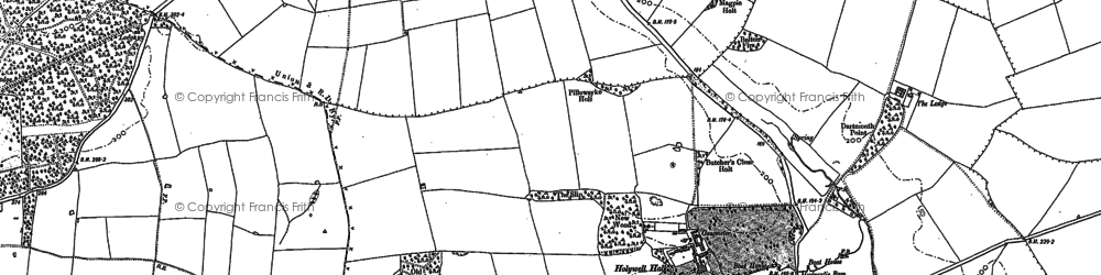 Old map of Quarries, The in 1886