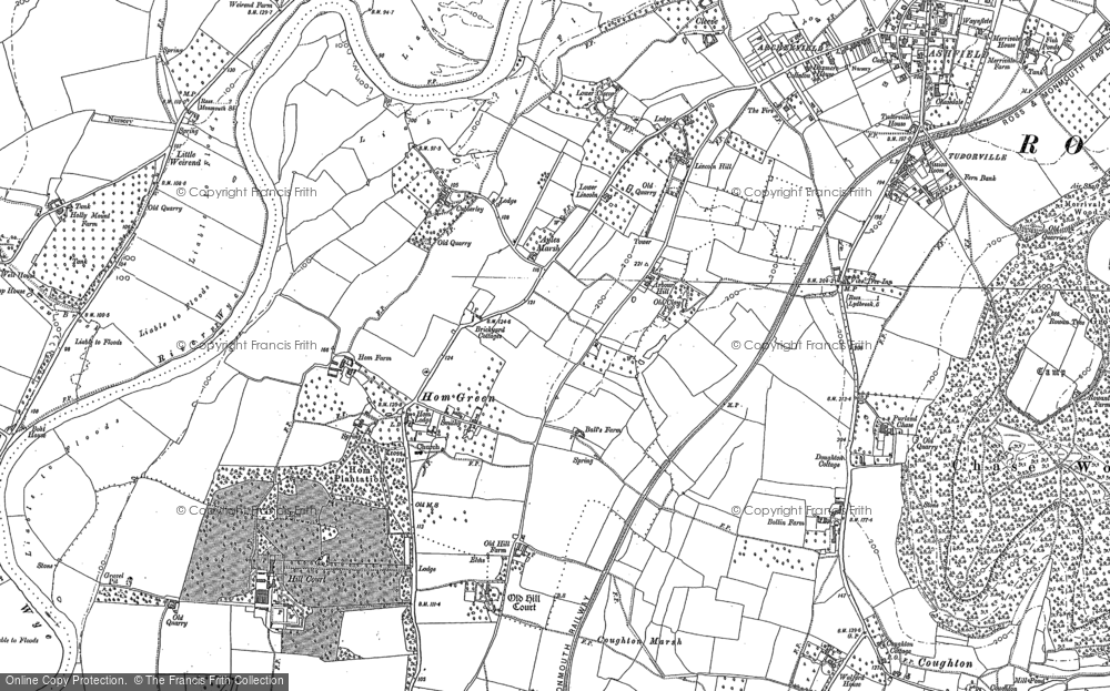 Old Map of Hom Green, 1887 in 1887