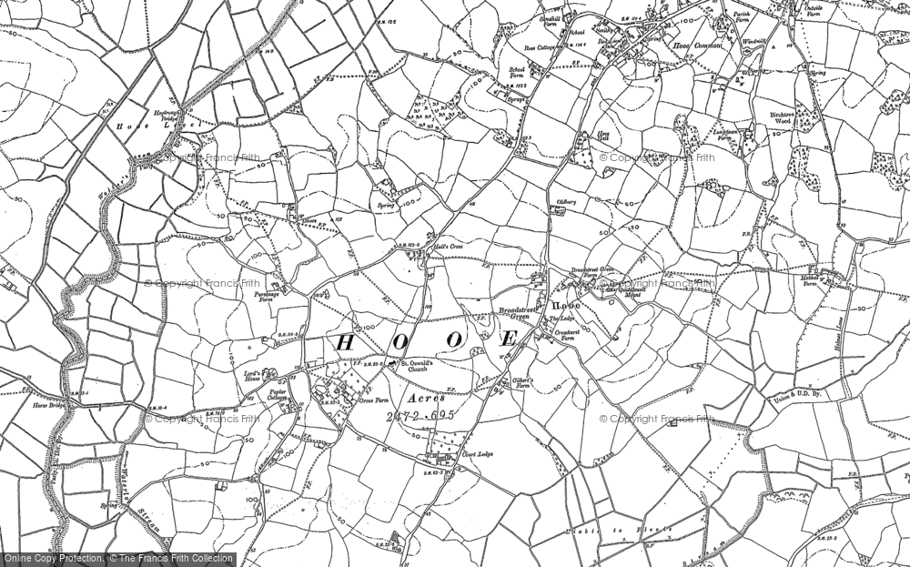 Old Map of Hooe, 1897 - 1908 in 1897