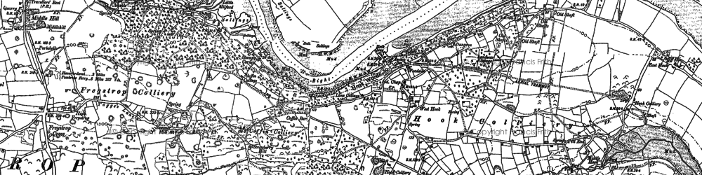 Old map of Deerland in 1888