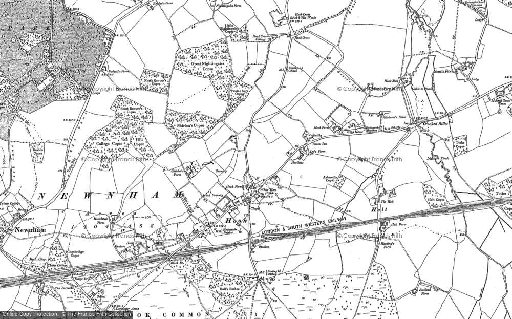 Old Map of Historic Map covering Holt in 1894