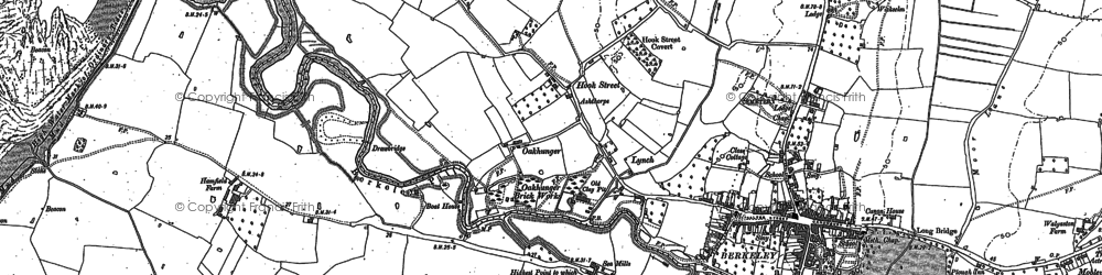 Old map of Hook Street in 1879