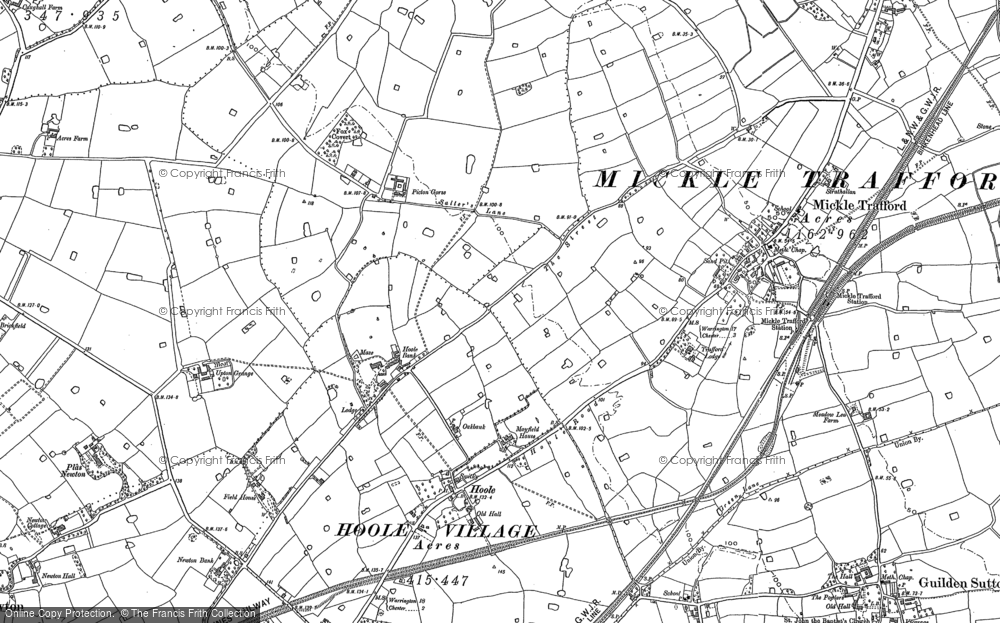 Old Map of Hoole Bank, 1897 - 1898 in 1897