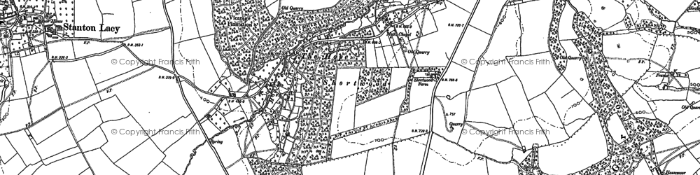 Old map of Hope, The in 1883
