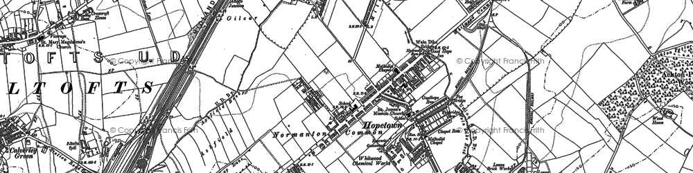Old map of Loscoe in 1890