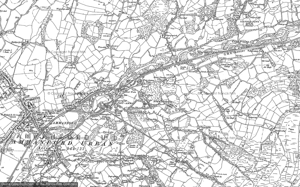 Old Map of Hopkinstown, 1905 in 1905