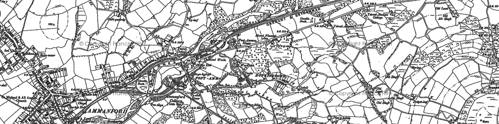 Old map of Hopkinstown in 1905