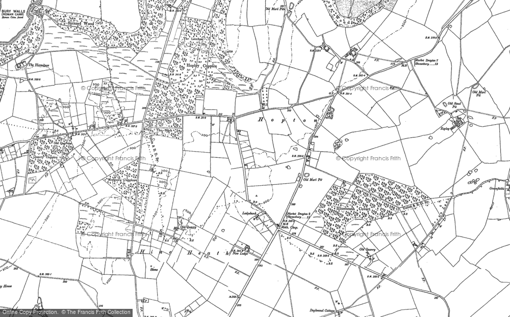 Historic Ordnance Survey Map of Hopton, 1880 - Francis Frith