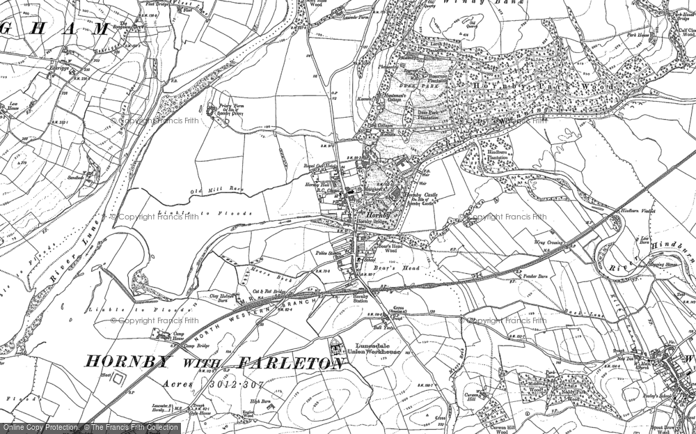 Old Map of Hornby, 1910 in 1910