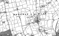 Old Map of Horndon on the Hill, 1895