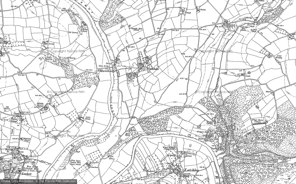 Old Map of Horsebridge, 1905 in 1905