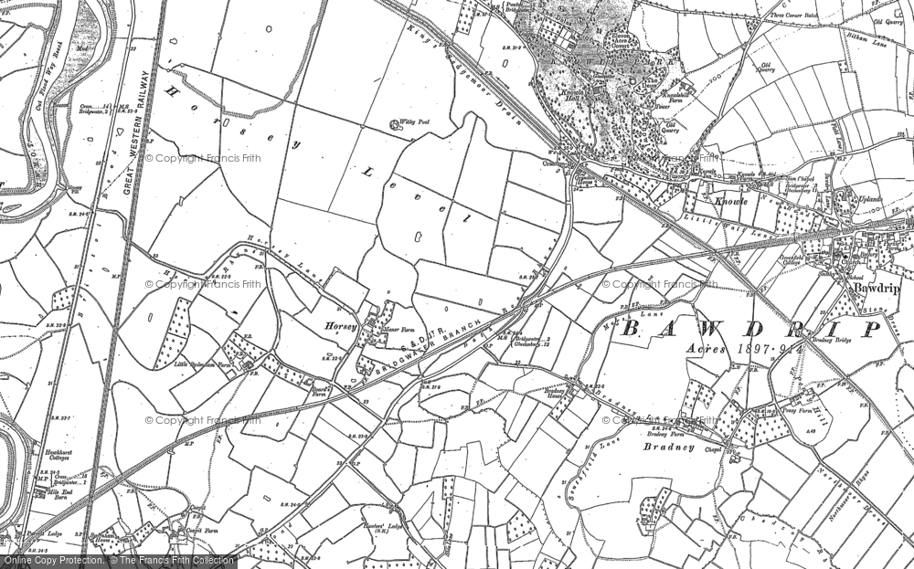 Old Map of Horsey, 1886 in 1886